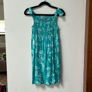 Tybee Island Girls Teal/White ELLA Fish Boho Sundress,One Size,4-6X,NWT
